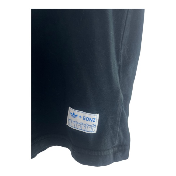 adidas + GONZ Skateboard Black T-Shirt J.Grant Brittain Large Valhall Curated - Picture 5 of 7